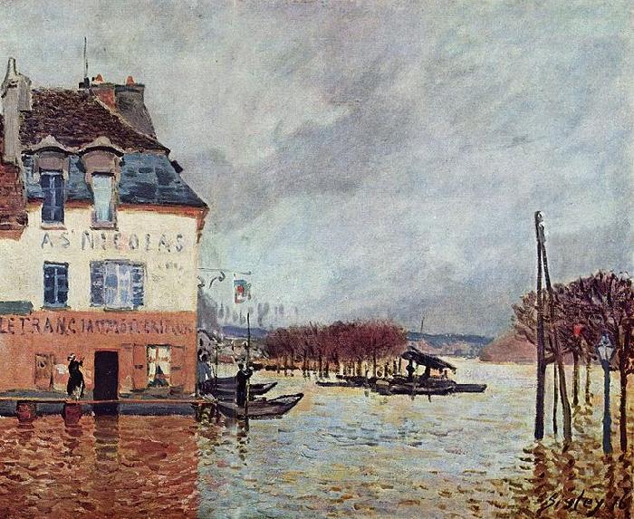 Alfred Sisley L inondation Port Marly oil painting image